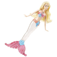 Panenka Barbie - Svítící mořská panna Blondýna