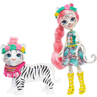 Enchantimals - Panenka se zvířátkem Tadley Tiger & Kitty