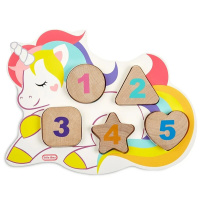 Dřevěné puzzle s čísly