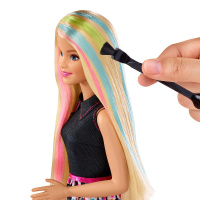 Barbie - Barevný účes