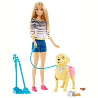 Panenka Barbie s pejskem