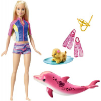 Panenka Barbie s kouzelným delfínem