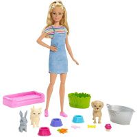 Barbie – Koupání zvířátek