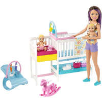 Barbie Skipper - Pěstounka s dětským pokojíkem