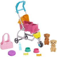 Barbie – Štěňátka s kočárkem