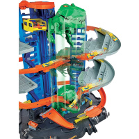 Hot Wheels City garáž s T-Rexem