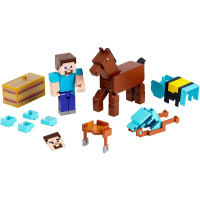 Minecraft – Steve a ozbrojený kůň