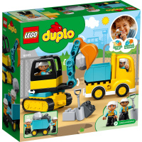 10931 Lego Duplo – Náklaďák a pásový bagr
