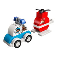 10957 LEGO DUPLO - Hasičský vrtulník a policejní auto