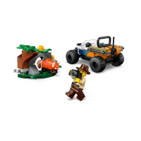 60424 Lego City – Čtyřkolka na průzkum džungle – mise panda červená