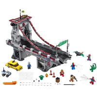 76057 LEGO SUPER HEROES - Spiderman: Úžasný souboj pavoučích bojovníků na mostě