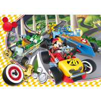 Puzzle Mickey a závodníci - Závod