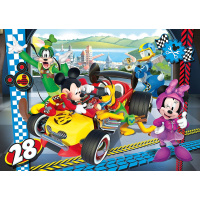 Puzzle Mickey a závodníci - Závod