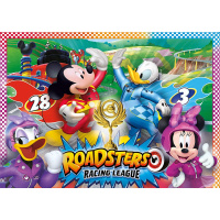 Puzzle Mickey a závodníci - Závod