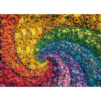 Puzzle 1000 – Spirála barevných květů