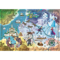 Puzzle 1000 – Frozen mapa příběhu