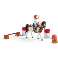 Schleich – Hannah s kobylou a překážkami 42441