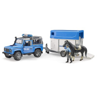 Bruder - Policejní Land Rover s přívěsem