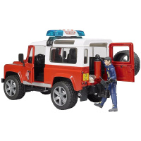 Bruder - Hasičské auto Land Rover s figurkou
