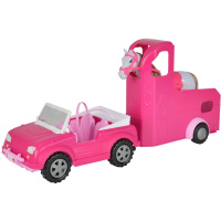 Steffi - Auto s přívěsem a koněm