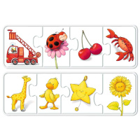 Puzzle - Barevné obrázky 4v1