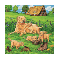 Puzzle 3x49 - Psi a kočky