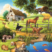 Puzzle 3x49 - Zvířátka