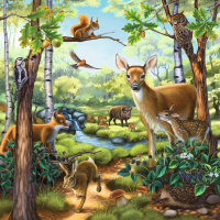 Puzzle 3x49 - Zvířátka