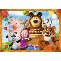 Puzzle 4v1 Máša a medvěd