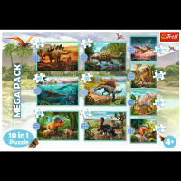Mega Puzzle 10 v 1 Dinosauři