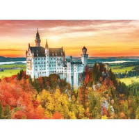 Puzzle 2 x 500 - Hrad a divoké koně