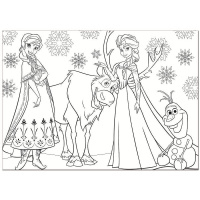 Puzzle Frozen obojstranné