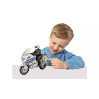 Policejní motorka s jezdcem