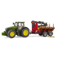 Bruder – Traktor s přívěsem na přepravu dřeva