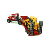 Bruder - Nákladní vůz Mack s prívěsom a bagrem Jcb