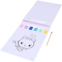 Gabby's Dollhouse – Omalovánka s akvarelovými barvami- včetně štětce