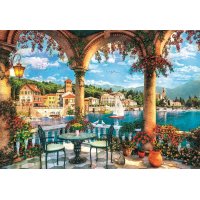 Puzzle 1000 - Výhled na jezero Como