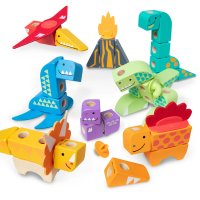 Melissa & Doug – Dřevěné kostky Dinosaurus