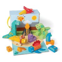 Melissa & Doug – Dřevěné kostky Dinosaurus