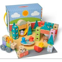 Melissa & Doug – Dřevěné kostky Město