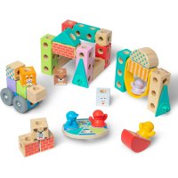 Melissa & Doug – Dřevěné kostky Město