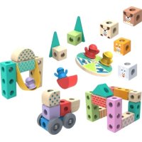 Melissa & Doug – Dřevěné kostky Město