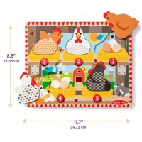 Melissa & Doug – Puzzle s vyskakujícími slepičkami