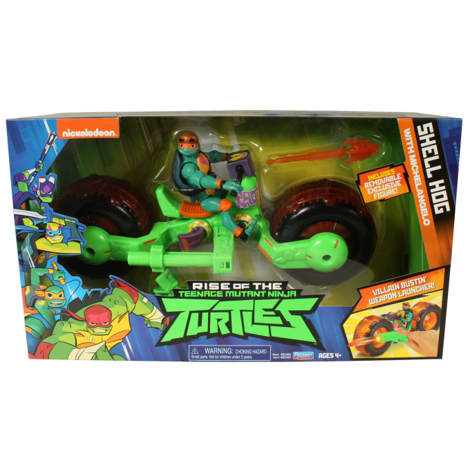Ninja Turtles - Motorka s figurkou Michelangelo