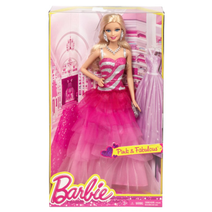 Barbie růžová BFW17