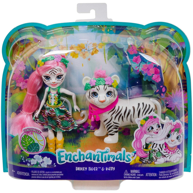 Enchantimals - Panenka se zvířátkem Tadley Tiger & Kitty