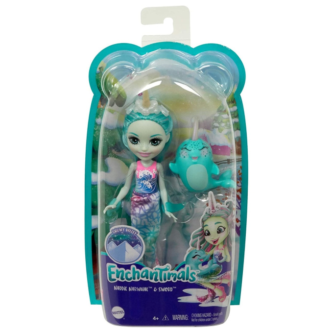 Enchantimals – Panenka se zvířátkem Naddie Narwhal