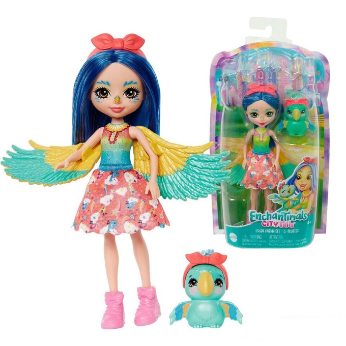 Enchantimals – Panenka se zvířátkem Prita Parakeet