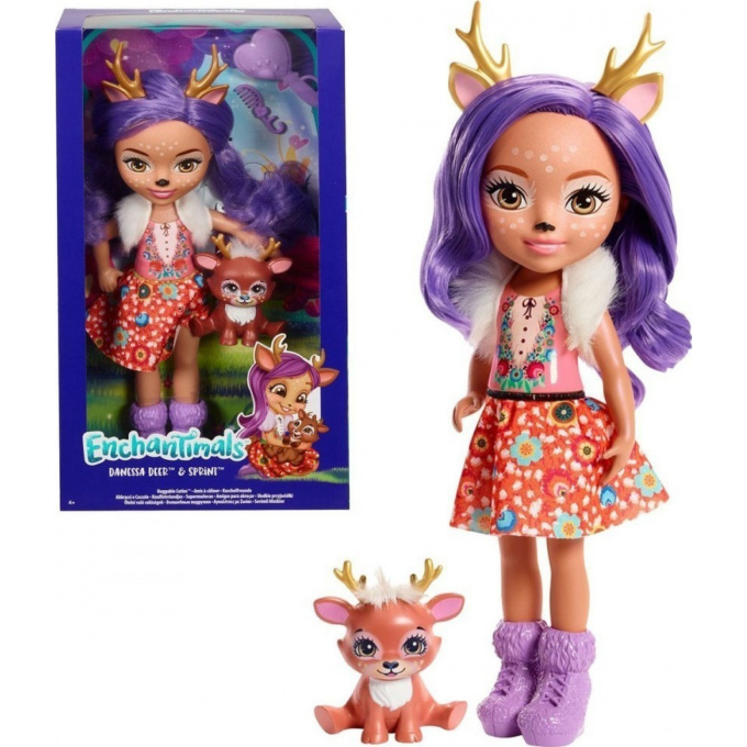 Enchantimals – Panenka se zvířátkem Danessa Deer & Sprint