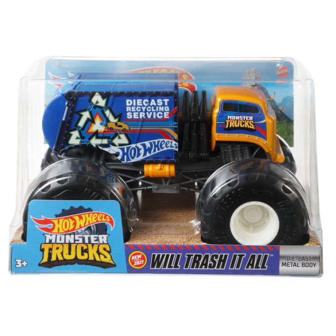 Hot Wheels – Monster Trucks Will Trash It All GTJ43